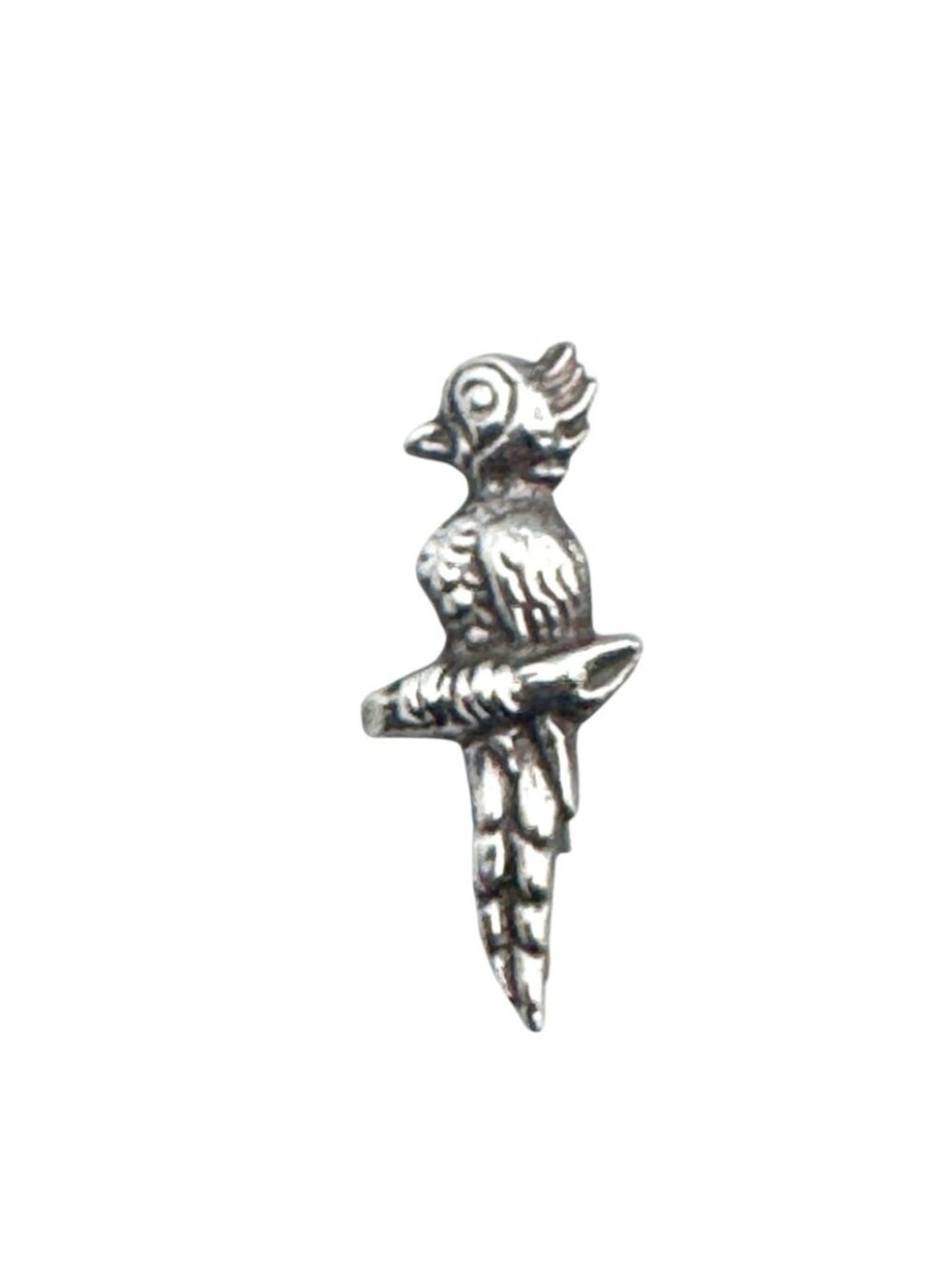 Parrot Scatter Pin Handmade Sterling Silver 1940s Silver Mexico C-Clasp Vintage - Picture 3 of 16